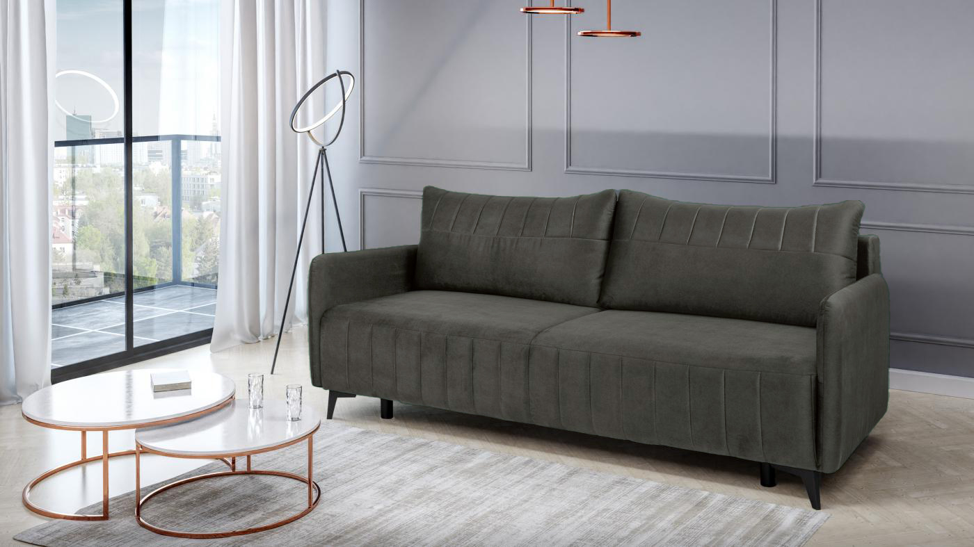 CARLA CANAPEA EXTENSIBILA 208 x 94 GRI CNV